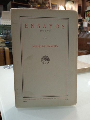 Portada del libro de Ensayos. Tomo VII