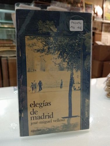 Portada del libro de Elegías de Madrid