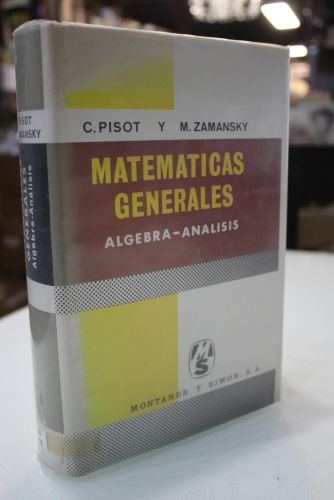 Portada del libro de Matemáticas generales. Álgebra-Análisis.