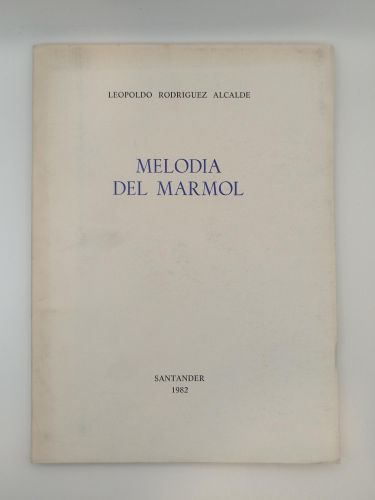 Portada del libro de Melodía del mármol