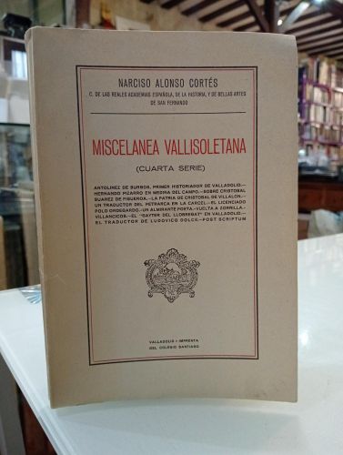 Portada del libro de Miscelánea vallisoletana