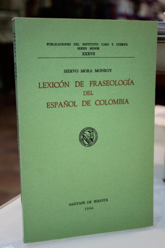 Portada del libro de Lexicón de fraseología del español de Colombia.