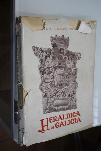 Portada del libro de Blasones y Linajes de Galicia. Heráldica.