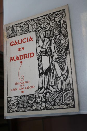 Portada del libro de Galicia en Madrid. Órgano de Lar Gallego. Enero 1934. Año III. Número 25