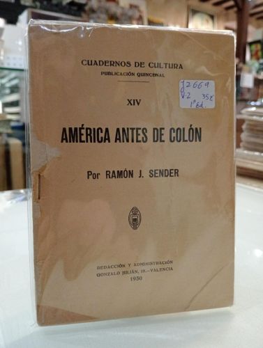 Portada del libro de América antes de Colón.