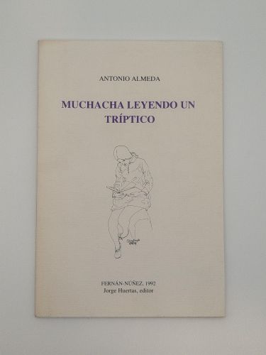 Portada del libro de Muchacha leyendo un tríptico [Dedicado]