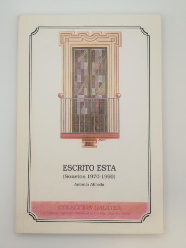 Portada del libro de Escrito está (Sonetos 1970-1990) [Dedicado]