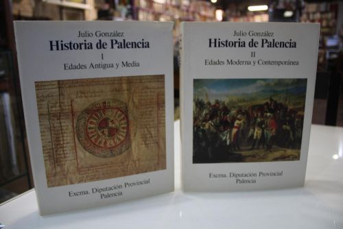 Portada del libro de Historia de Palencia.- Dos volúmenes.