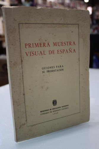 Portada del libro de Primera muestra visual de España. Guiones para su presentación
