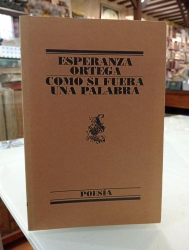 Portada del libro de Como si fuera una palabra [Dedicado]