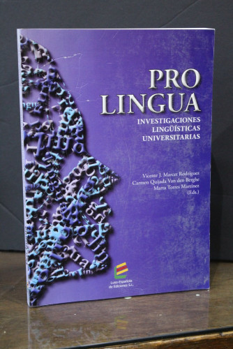 Portada del libro de Pro Lingua. Investigaciones Lingüísticas Universitarias.