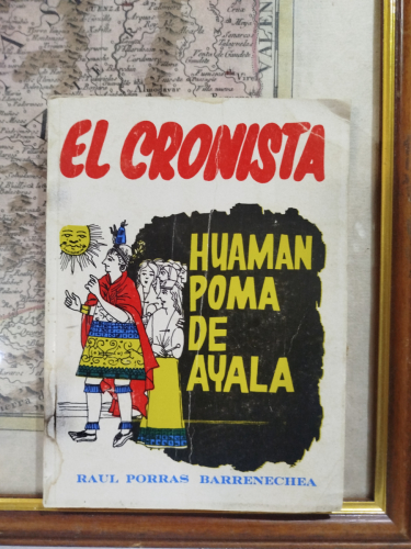 Portada del libro de El cronista. Felipe Huaman Poma de Ayala