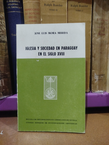 Portada del libro de Iglesia y sociedad en Paraguay en el siglo XVIII