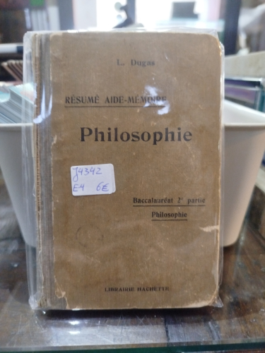 Portada del libro de Résumé Aide-mémoire. Philosophie. Rédigé conformément aux programmes officiels de l'enseignemet secondaire....