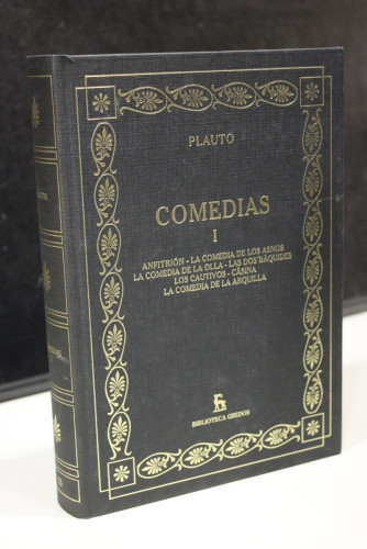 Portada del libro de Comedias I.- Plauto.- Biblioteca Gredos, 55