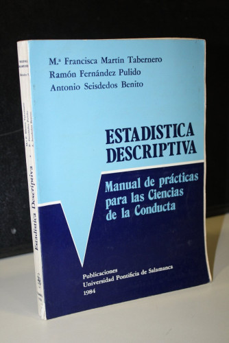 Portada del libro de Estadística descriptiva. Manual de prácticas para las Ciencias de la Conducta,