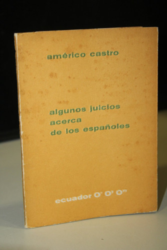 Portada del libro de Algunos juicios acerca de los españoles