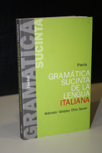 Portada del libro de Gramática sucinta de la lengua italiana. Método Gaspey Otto Sauer