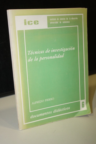 Portada del libro de Técnicas de investigación de la personalidad