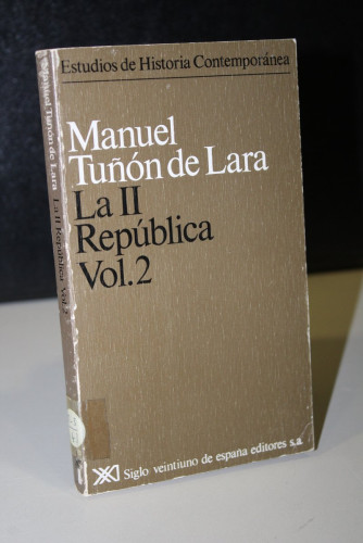 Portada del libro de La II República. Vol 2