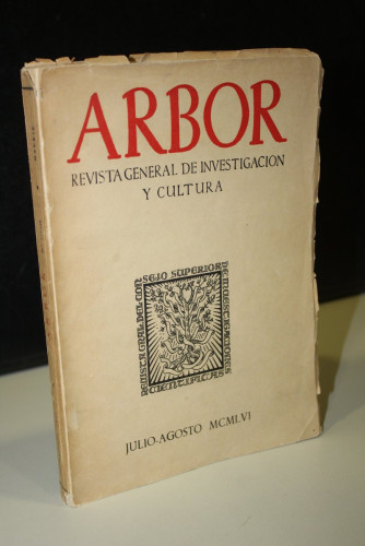 Portada del libro de Arbor. Revista General de Investigación y Cultura. Números 127 y 128, Julio-Agosto, Tomo XXXIV.