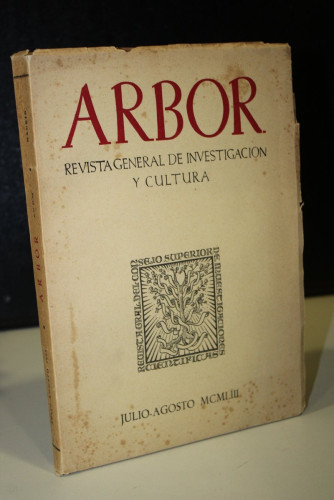 Portada del libro de Arbor. Revista General de Investigación y Cultura. Números 91-92, Julio-Agosto. Tomo XXV.