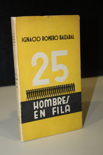 Portada del libro de 25 Hombres en fila