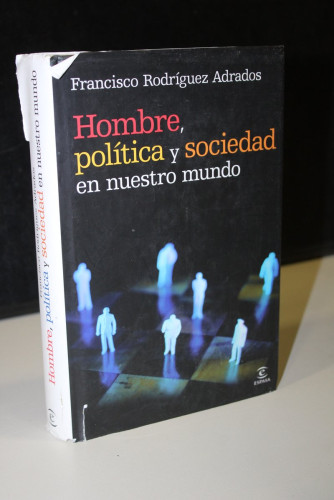 Portada del libro de Hombre, política y sociedad en nuestro mundo