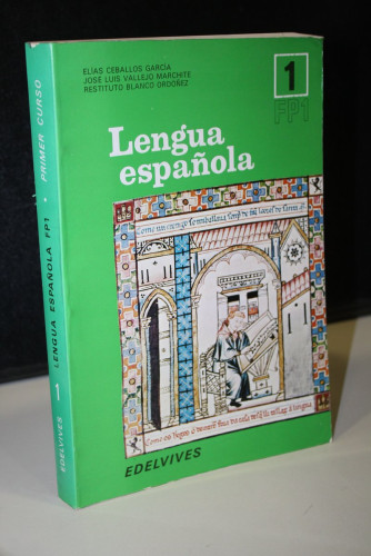 Portada del libro de Lengua española FP1. Primer curso.- Edelvives.- Ceballos García, Elías. et al.