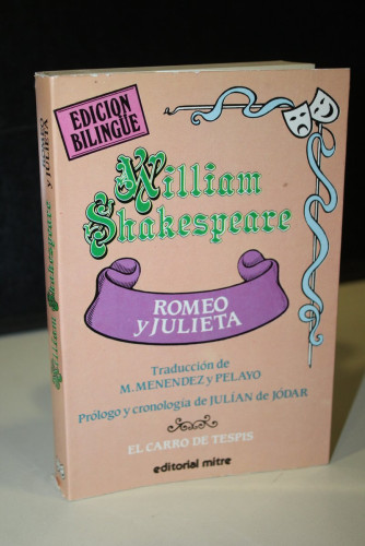 Portada del libro de Romeo y Julieta