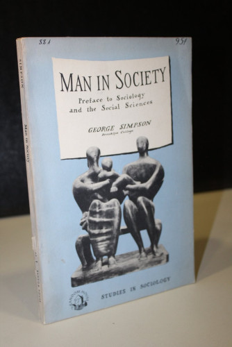 Portada del libro de Man in society. Preface to Sociology and the Social Sciences