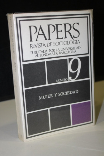 Portada del libro de Papers. Trabajos de Sociología. Publicados por la Universidad Autónoma de Barcelona. Número 9.