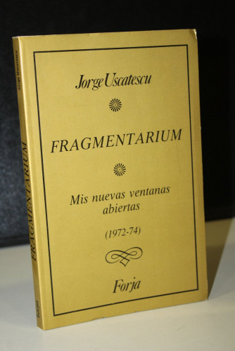 Portada del libro de Fragmentarium. Mis nuevas ventanas abiertas (1972-74)