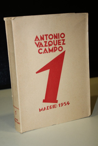 Portada del libro de Antonio Vázquez Campo, 1, 1954. Proemio en sus dos partes. Yo. Mi Castro Filosófico.