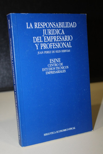 Portada del libro de La responsabilidad jurídica del empresario y profesional