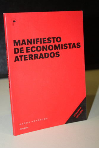 Portada del libro de Manifiesto de economistas aterrados