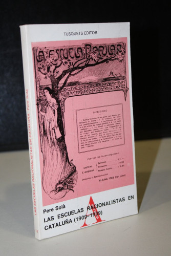 Portada del libro de Las escuelas racionalistas en Cataluña (1909-1939)