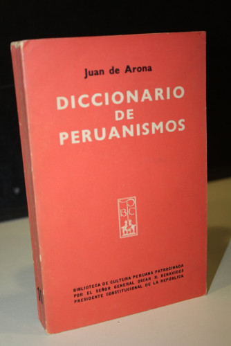 Portada del libro de Diccionario de peruanismos