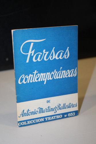 Portada del libro de Farsas contemporáneas.