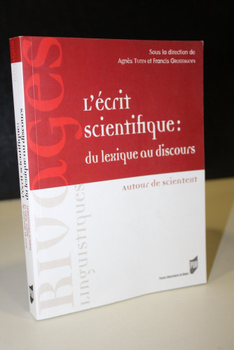 Portada del libro de L'écrit scientifique: du lexique au discours.