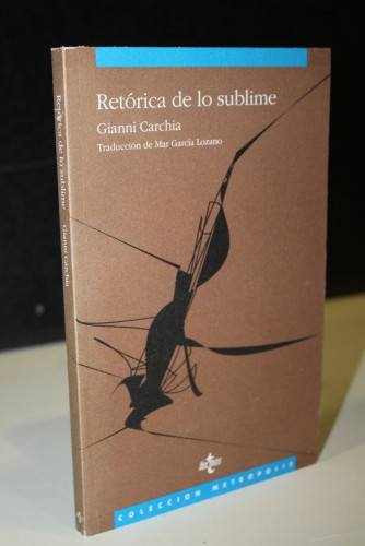 Portada del libro de Retórica de lo sublime