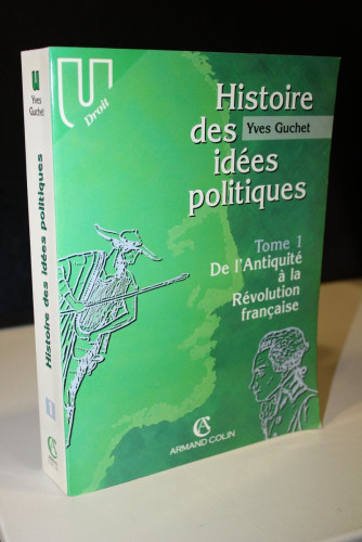 Portada del libro de Histoire des idées politiques. Tome 1. De l'Antiquité à la Révolution française