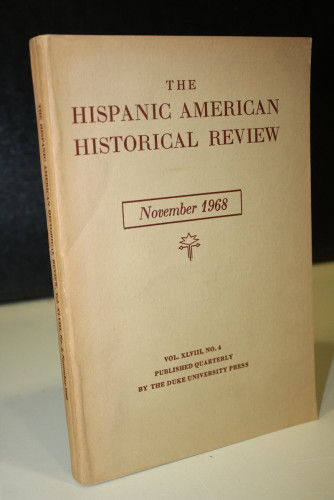 Portada del libro de The Hispanic American Historical Review. November 1968. Vol. XLVIII, Nº 4.