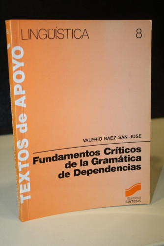 Portada del libro de Fundamentos Críticos de la Gramática de Dependencias