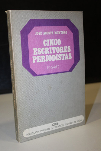 Portada del libro de Cinco escritores periodistas