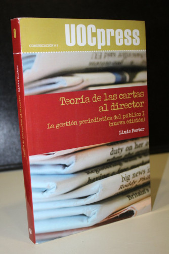 Portada del libro de Teoría de las cartas al director. La gestión periodística del público I