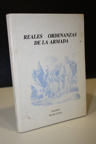 Portada del libro de Reales Ordenanzas de la Armada.- Editorial Naval.