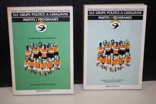 Portada del libro de Els Grups Polítics a Catalunya. Partits i Programes.- 2 volúmenes.