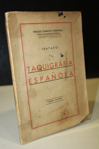 Portada del libro de Tratado de taquigrafía española.- Garrote Carranza, Virgilio