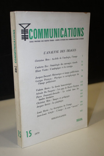 Portada del libro de Communications, 15, 1970. L'Analyse des Images.- École Pratique des Hautes Études - Centre d'Études...